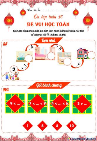 Ôn toán tuần 16