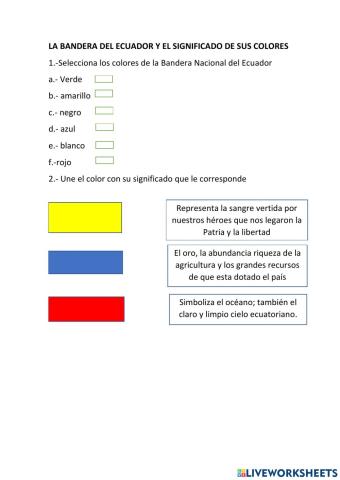 La Bandera del Ecuador