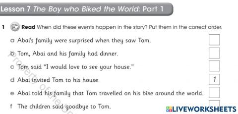 Grade 6- Unit 6 -Lesson 7