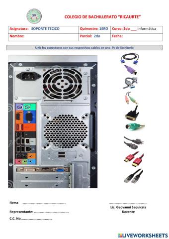 Instalacio de un pc desktop