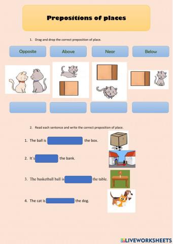 Prepositions of places