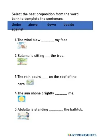 English prepositions