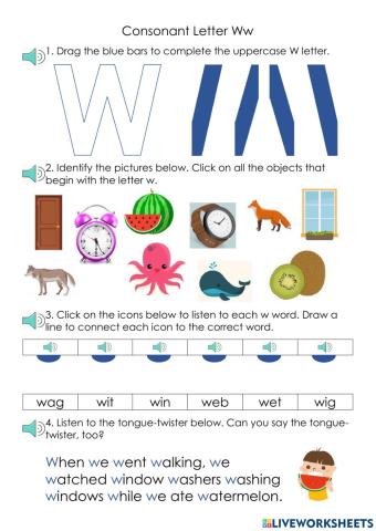 Consonant Letter Ww