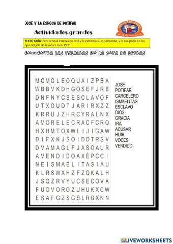 José y la esposa de Potifar