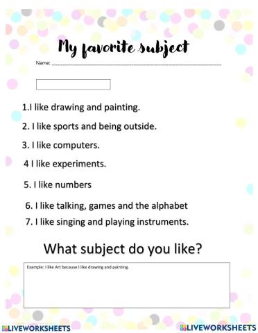 Favorite subject