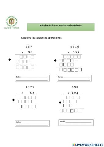 Multiplicaciones