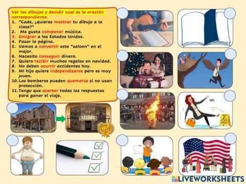 Vocabulario de verbos en español