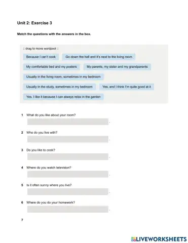 Mindset Foundation - Grammar & Vocabulary Skills Modules - Unit 2 Ex3