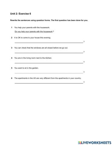 Mindset Foundation - Grammar & Vocabulary Skills Modules - Unit 2 Ex6