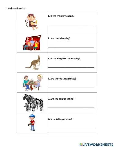 Verbs - V-ing - Yes- No questions