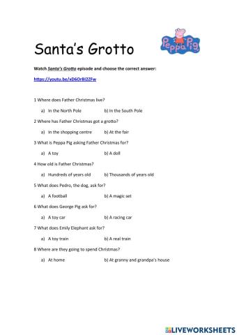 Peppa Pig Santa's Grotto