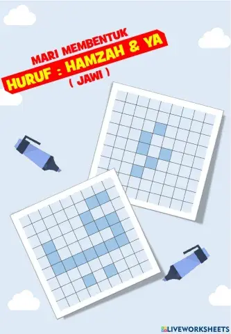 Jawi : Membentuk Huruf Jawi : 14. Hamzah - Ya (2022)