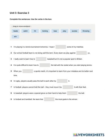 Mindset Foundation - Grammar & Vocabulary Skills Modules - Unit 3 Ex3