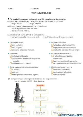 Verifica babilonesi semplificata