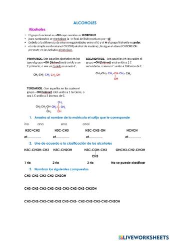Quimica alcoholes