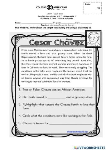 Cesar chavez