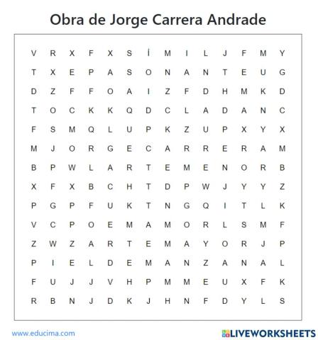 Obra de Jorge Carrera Andrade