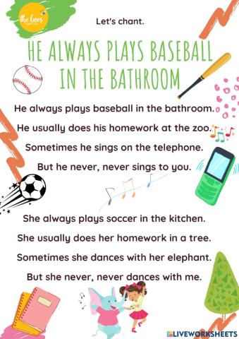 MOVERS - ADVERBS of FREQUENCY