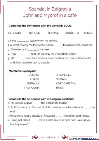 Sherlock - Scandal in Belgravia - John and Mycroft in a cafe