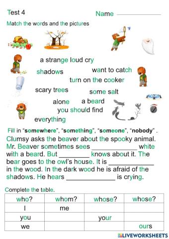 Gracie. Test 4. Shadows in the wood