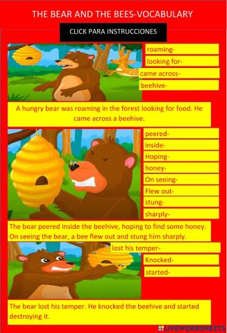 The bear and the bees