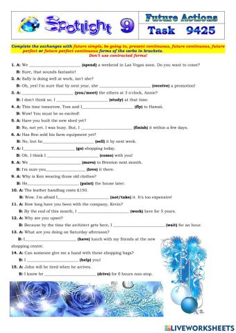 Spotlight 9 Task 9425