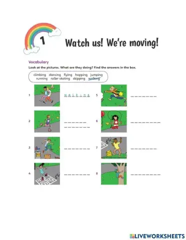 Unit 1: Watch us! We're moving