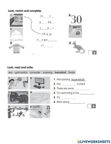 Academy Stars 2 Mid year Vocab