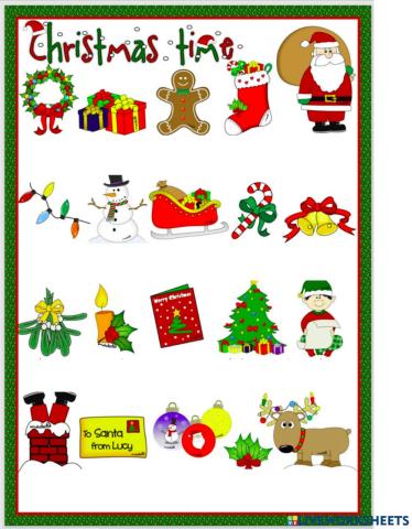 Từ vựng Giáng Sinh