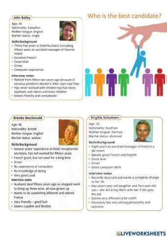 Choose the best Candidate for Jean