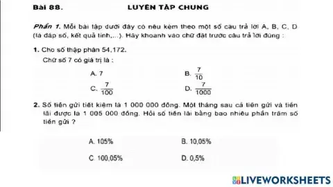 Đề ôn ck1 số 5 ( 10 -1)