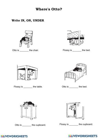 Place prepositions