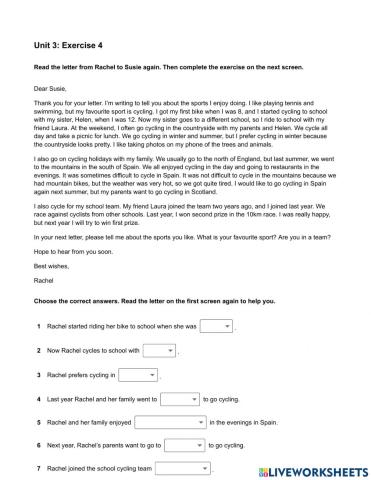 Mindset Foundation - Reading & Writing Skills Modules - Unit 3 Ex4