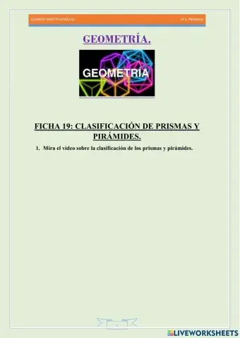 Geometría. Ficha 19.