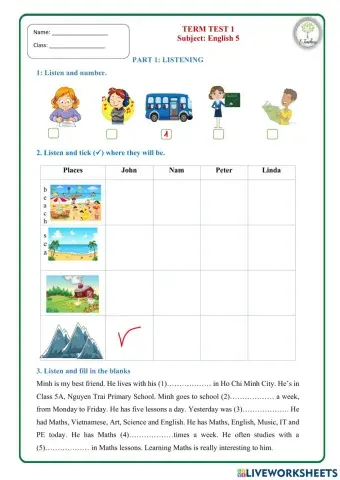 The final exam - test 3 - hhes