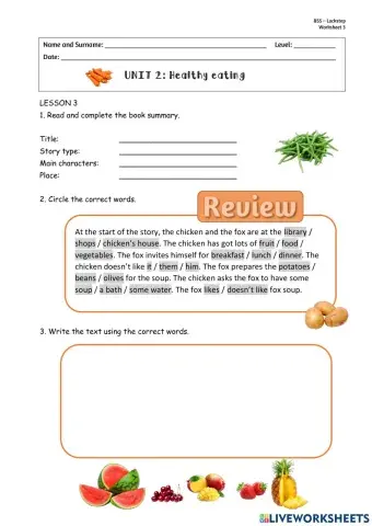 Story review -Chicken soup-