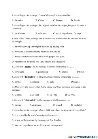 The Story of Coca-Cola