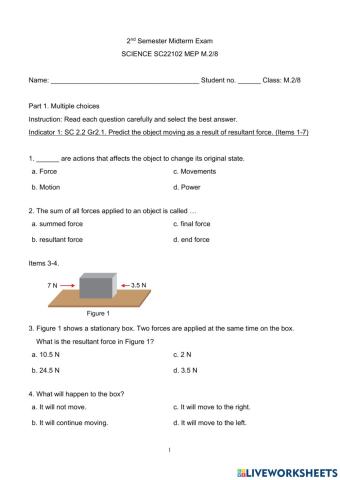 2nd sem midterm exam M2-8