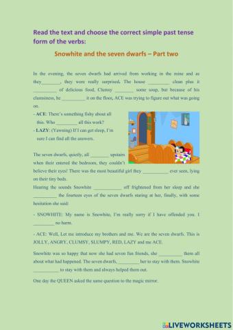 Snowhite and the seven dwarfs-part 2