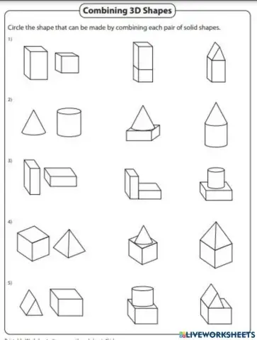Compose solid shapes