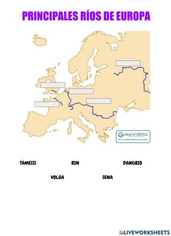 Principales rios europa