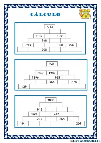 Pirámides numéricas
