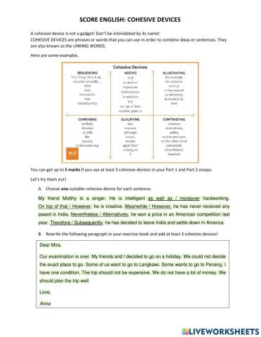 Cohesive devices English PT3
