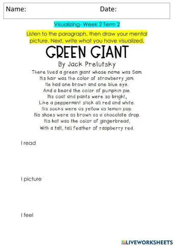 Visualizing Worksheet 2