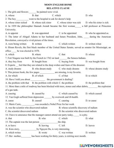 Grade 12- Relative Clause