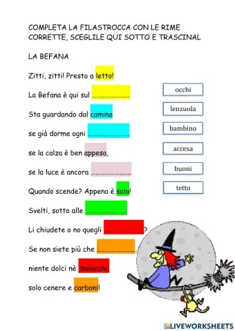 Filastrocca La Befana
