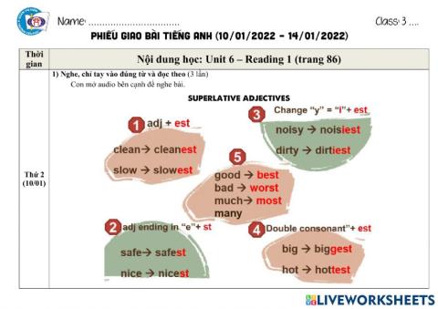 Phiếu giao bài tuần 24