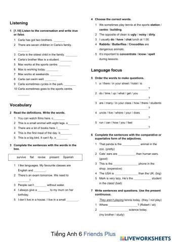 FP6 - Review semester I
