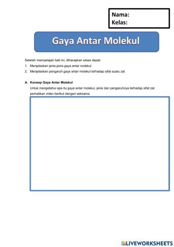 Gaya Antar Molekul