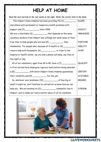 Help at Home FCE Use of Eng